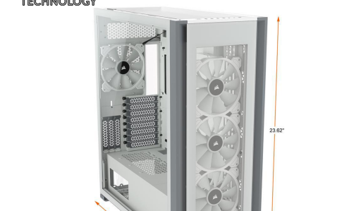 CORSAIR 7000X RGB TG White Full-Tower Casing